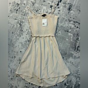 Cream Tank Top Sun Dress